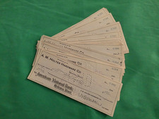 1902 A.M. Holter HARDWARE Canceled BANK CHECKS Helena MONTANA Lot of 2 Ephemera picture