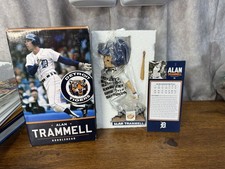 Alan Trammell Detroit Tigers Baseball Bobblehead With Information Stand Up Card picture