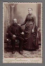 East Portland Oregon Couple Studio Portrait Fashion Cabinet Card Photo picture