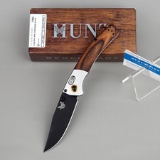 Benchmade 15085 Mini Crooked River Wood Handle S30V AXIS Lock Folding Knife picture