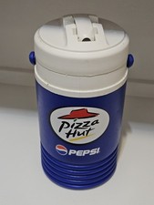 Vintage 90s Pizza Hut Pepsi Igloo Water Jug Cooler 1/2 Gallon 64oz Insulated  picture