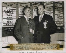 1951 Press Photo Ford Frick MLB Commissioner George Trautman Minor League Pres. picture