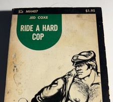 RIDE A HARD COP -1973 JED COXE -MANHARD VINTAGE PULP NOVEL GAY INTEREST picture