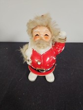 Vintage 1959 Mid-Century Napco Christmas Santa (w/fur trim) Bank Bedford OH picture