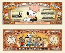 Charlie Brown Peanuts Collectible Pack of 100 Novelty 1 Million Dollar Bills picture