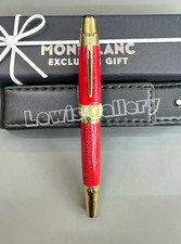 MONTBLANC Antoine de Saint-Exupery Writers Edition Red Gold Fountain Pen picture