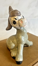 VTG Grumpy Donkey Figurine MCM Ceramic Kitsch Mid Century Anthropomorphic Quirky picture