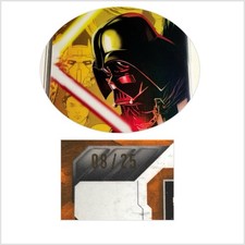 2026 Topps Chrome Star Wars Galaxy DARTH VADER 38 ORANGE Refractor /25 #08/25 picture