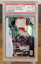 2016 Topps Star Wars The Force Awakens #80 A Critical Mission PSA NM-MT 8 picture