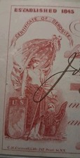 🌙SLING'S🪙 RARE 1875 FRANKLIN Bank Check Multiple Beautiful Vignette Art 🎨 picture