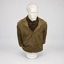 WWII US Army M-1941 Parsons Field Jacket Olive Drab with Brown Wool Jersey picture