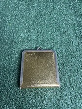 Vintage GOLD Lemay Clasp Compact Double-Sided Mirror-Gold Tone-4