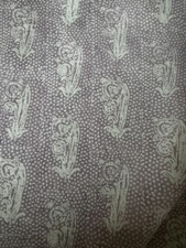 Raoul Textiles Mahatma Lavender on Oyster linen 2 Yards picture