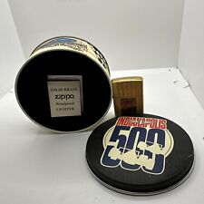 Vintage NOS 1994 Indianapolis 500 Brass Zippo Lighter w/tin NEW Unstruck picture