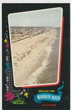 Postcard DE Greetings From Rehoboth Beach Delaware Unposted Rare Card picture