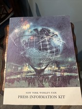 1964 65 World Fair Press Information Kit. This Is All New Old Stock Folks. picture