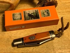 Marbles Master Made Smooth Orange Bone Coke Bottle 3 1/2