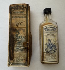 Antique Dr. G. H. Tichenor’s Antiseptic Rare- Original Label & Box New Orleans picture