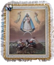 Virgen Caridad Del Cobre Our Lady Of Charity Frame Handmade Decor 8