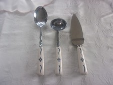 Longaberger Homestead Woven Traditions Classic Blue Serving Pieces - Set of 3 picture