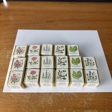 Vintage Delagar English Bath Cubes Floral Lot Of 17 Unused picture