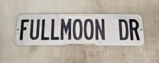 Authentic Retired Metal Street Sign Fullmoon Dr Vintage Aluminum Road Sign picture