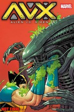 FOIL Alien vs. X-Men #1 John Romita Jr. Foil Variant picture