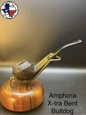 Vintage Amphora X-tra Bent Bulldog Tobacco Pipe picture