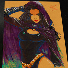 Raven Art Print Signed 8.5x11 | Art by Keyeske picture