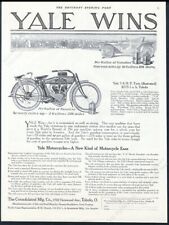 1913 Yale motorcycle illustrated vintage print ad picture