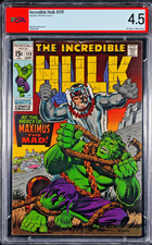 RARE THE INCREDIBLE HULK #119 PSA 4.5 1969 MAXIMUS THE MAD EVIL INHUMANS LEAGUE picture