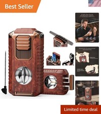 5-in-1 Torch Lighter with Cutter, Punch, Holder and Draw Enhancer Tool, Tripl... picture