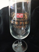 COLLECTABLE Glass BrauAG pilsner glass 1970s KUR-PILS 0.2L picture
