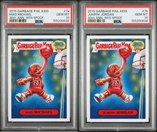 PSA 10 SET- Garbage Pail Kids 30th Anniversary 7a Mad Michael & 7b Jumpin Jordan picture