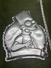 Vintage 1990 Wilton Bart Simpson Cake Pan 2105-9002 The Simpsons Aluminum picture