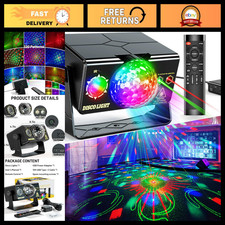 Party Lights Dj Disco Light Disco Ball Stage Strobe Lights LED Projector Sound A picture