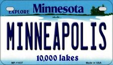 Minneapolis Minnesota State Background Novelty Motorcycle Plate picture