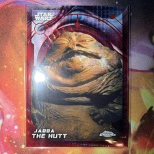 2026 Topps Chrome Star War Jabba The Hutt #145 Red Refractor 3/5 🔥🔥🔥 picture