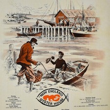 1967 Sea-Fare New England Oyster House Seafood Restaurant Menu Perrine Florida picture