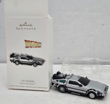 Hallmark Keepsake Back to The Future Delorean OUTATIME Christmas Ornament 2012 picture