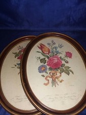 Vtg L F Roubillac Litho Print No.7 Morning Gloria Tulip,Hyacinth & Roses 17x14 picture