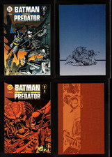 BATMAN VERSUS PREDATOR #1&2 (9.6/9.8 NM+ AVG) DC/DARK HORSE 1991 NEAR COMPLETE picture