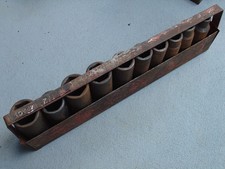 Vtg Wright Tools 1/2” Drive Deep Impact Partial Socket Set 6 Point Forged Alloy picture