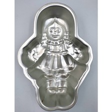 Vintage Wilton Raggedy Ann Cake Pan 1975 Aluminum Novelty Baking Mold 508-450 picture