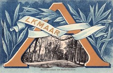 Alkmaar Netherlands Military Cadet School Early 1900s Postcard D30 picture