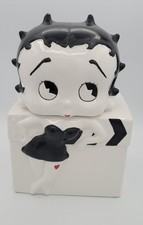 Vintage 1995 BETTY BOOP Ceramic B&W Cookie Jar by Benjamin & Medwin Inc. NY picture