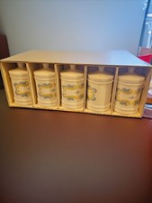 VTG Merck & Co White Milk Glass Apothecary Medicine Spice Lidded Jar 4