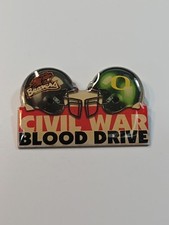 Civil War Blood Drive Lapel Pin Oregon State Beavers vs Oregon Ducks picture