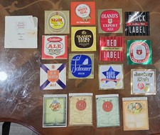 Vintage Canadian Beer Labels Lot Oland's Schooner Labatt Blue Star Jockey Club picture