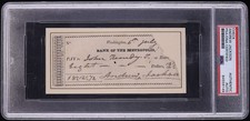 Andrew Jackson Signed Auto Handwritten Bank Check President Bank Wars PSA DNA picture
